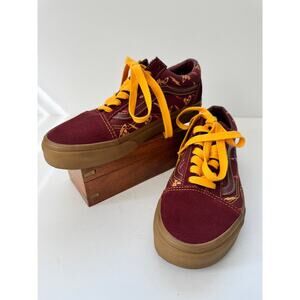 VANS Vivienne Westwood Women’s 6 Old Skool Sneakers Burgundy Lightning RARE